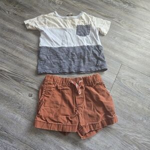 12M Boys Ben Sherman Shirt And Carters Shorts